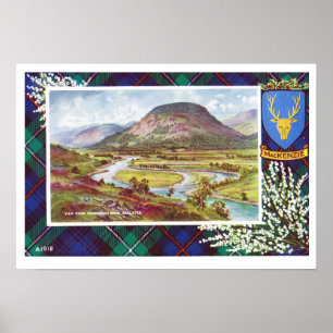 Vintages Schottland, Fraser, der Mackenzie, Poster