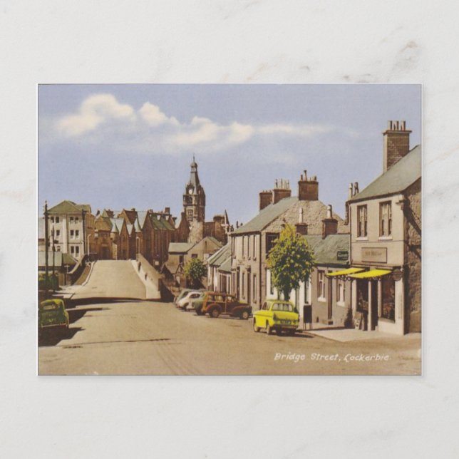 Vintages Schottland, Lockerbie Postkarte (Vorderseite)