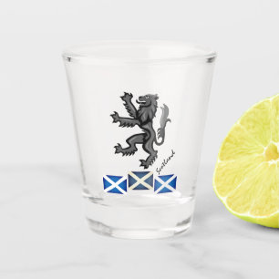 Vintages Schottland & Schottland Flaggenpatriot / Schnapsglas