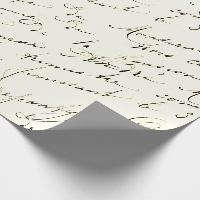 Vintages Schreibpapier Geschenkpapier (Ecke)