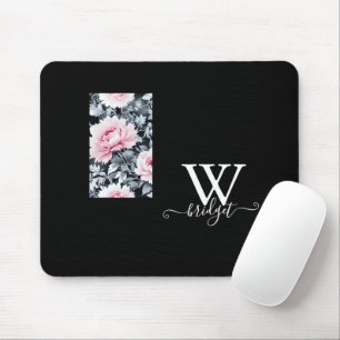 Vintages Schwarz/Rosa Mousepad