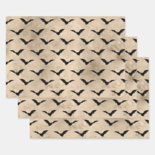 Vintages Schwarzes Meer Geschenkpapier Set