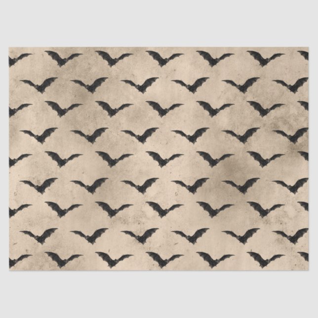 Vintages Schwarzes Meer Seidenpapier (Vorderseite)