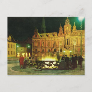 Vintages Schweden, Malmo, Rathaus Postkarte