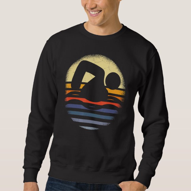Vintages Schwimmteam Sweatshirt (Vorderseite)