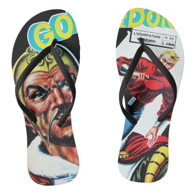 Vintages Sci-Fi-Comic-Buch Flip Flops (Fußbett)