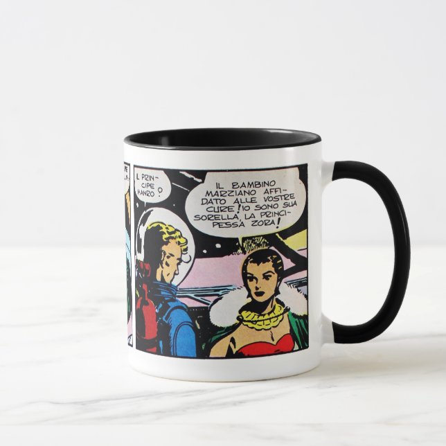 Vintages Sci-Fi-Comic Tasse (Rechts)