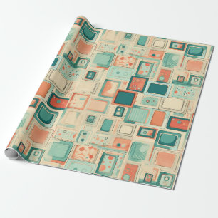 Vintages Scrapbook-Muster Geschenkpapier