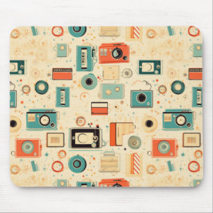 Vintages Scrapbook-Muster Mousepad