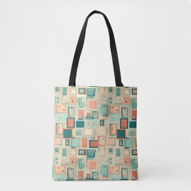 Vintages Scrapbook-Muster Tasche (Vorderseite)