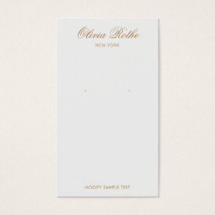 Vintages Script Light Gray Earring Display