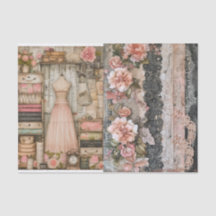 Vintages Seamstress 2 Dekoupage Tissue Paper