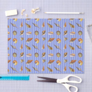 Vintages Seashell Tissue Strip Seidenpapier