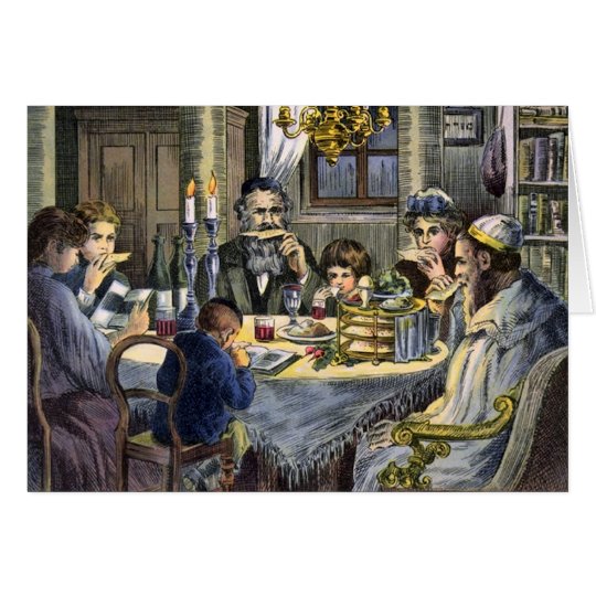 Vintages Seder Karte