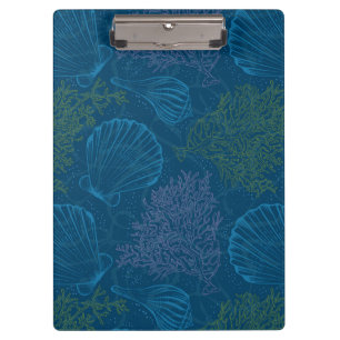 Vintages Seemuster Klemmbrett