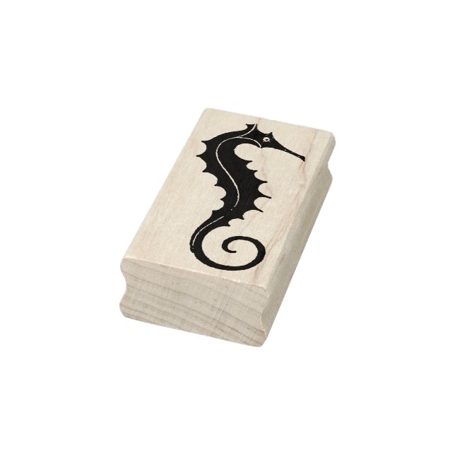 Vintages Seepferd Rubber Art Briefmarke Gummistempel (Stempel)