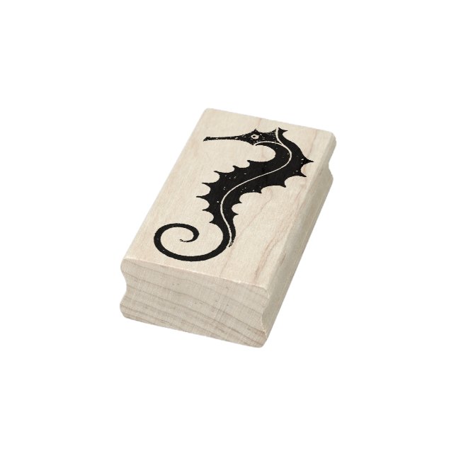 Vintages Seepferd Rubber Art Briefmarke Gummistempel (Stempel)
