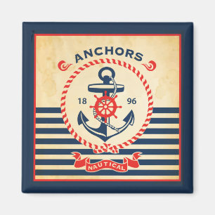 Vintages Seeplakat Magnet