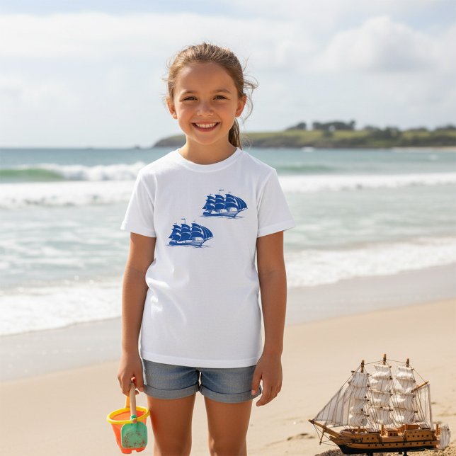 Vintages Seeschiff Seefahrerkletter T-Shirt (Von Creator hochgeladen)