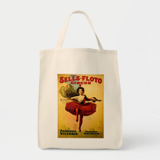 Vintages Sells Floto Circus Poster Tragetasche (Vorne)