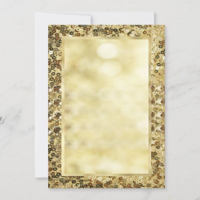 Vintages Sequin Gold Bokeh-Template (Vorderseite)