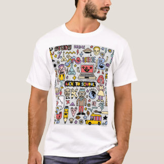 Vintages Set an der Doodle School T-Shirt