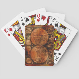 Vintages Set des Old World Map Designers Spielkarten