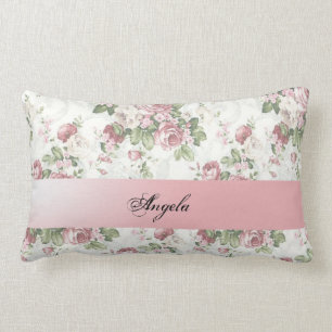 Vintages Shabby Chic Blume Personalisiert Lendenkissen