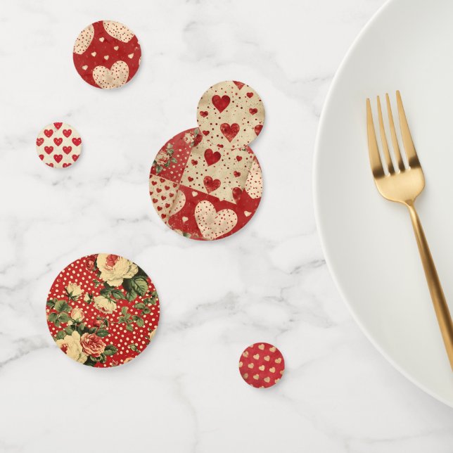 Vintages Shabby Chic Konfetti (Gruppe)