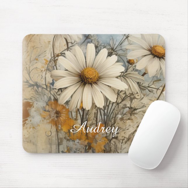 Vintages Shabby Chic Mousepad (Mit Mouse)
