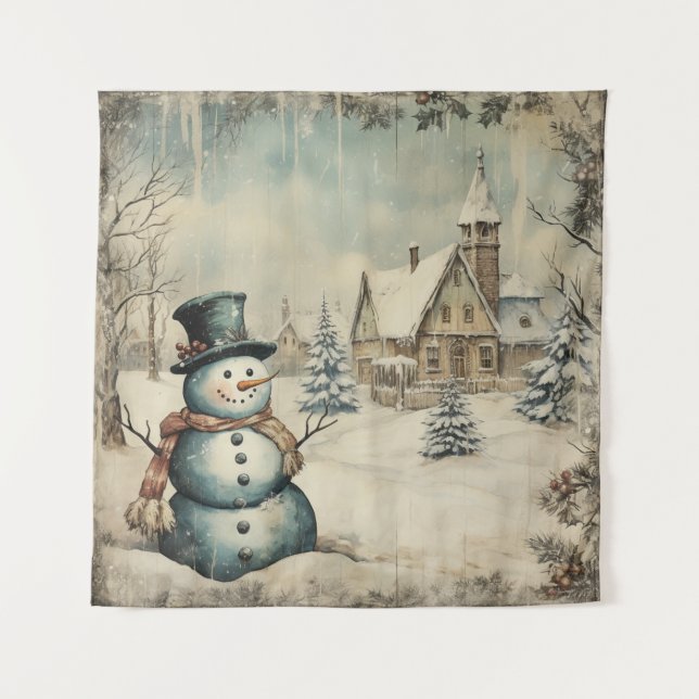 Vintages Shabby Chic Wandteppich (Vorderseite)