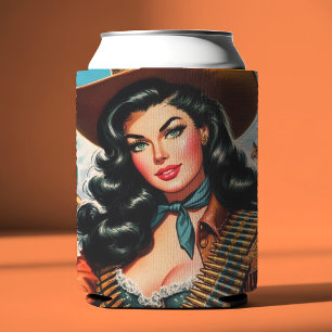 Vintages Sheriff-Button Dosenkühler