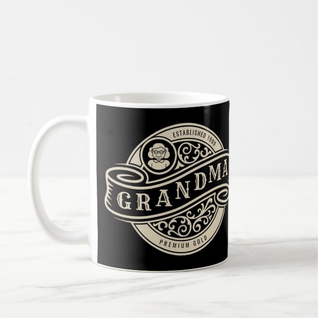 Vintages Sign Oma etablierte Kaffee Tasse (Links)