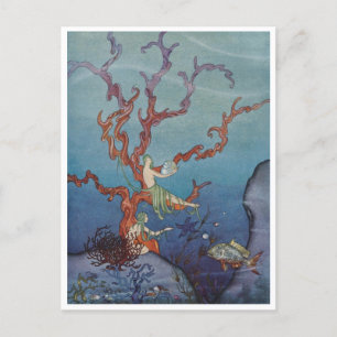 Vintages sirènes La carte postale Nymphes de mer