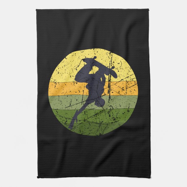 Vintages Skateboard Geschirrtuch (Vertikal)