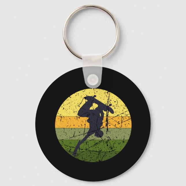 Vintages Skateboard Schlüsselanhänger (Vorderseite)