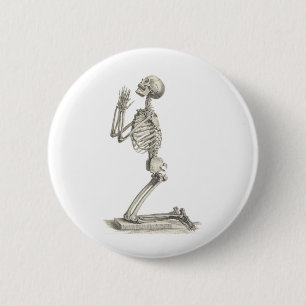 Vintages Skelett Button