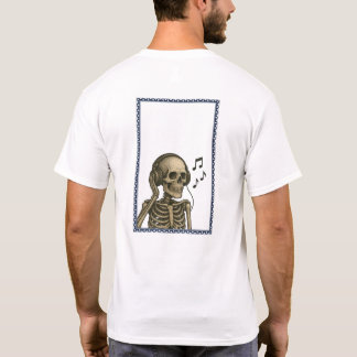 Vintages Skelett Musik T - Shirt hören