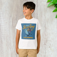 Vintages Skelett Surfen California Beach