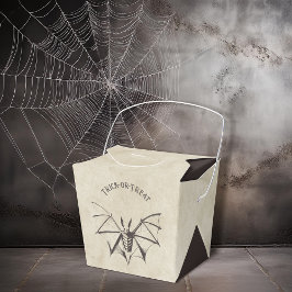 Vintages Skelettbast Halloween Geschenkschachtel