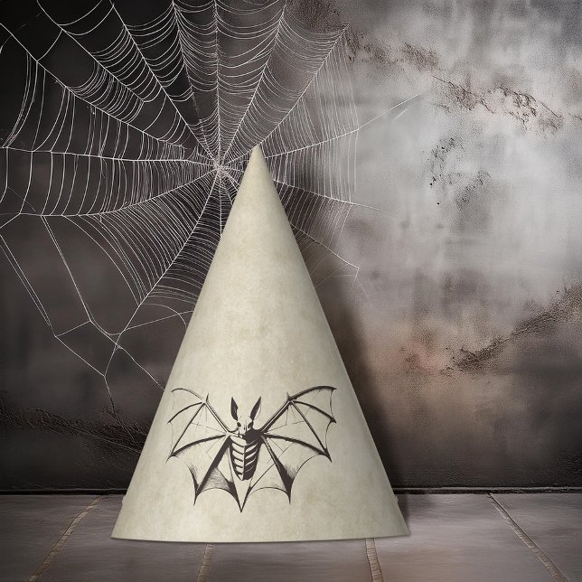 Vintages Skelettbast Halloween Partyhütchen (Von Creator hochgeladen)