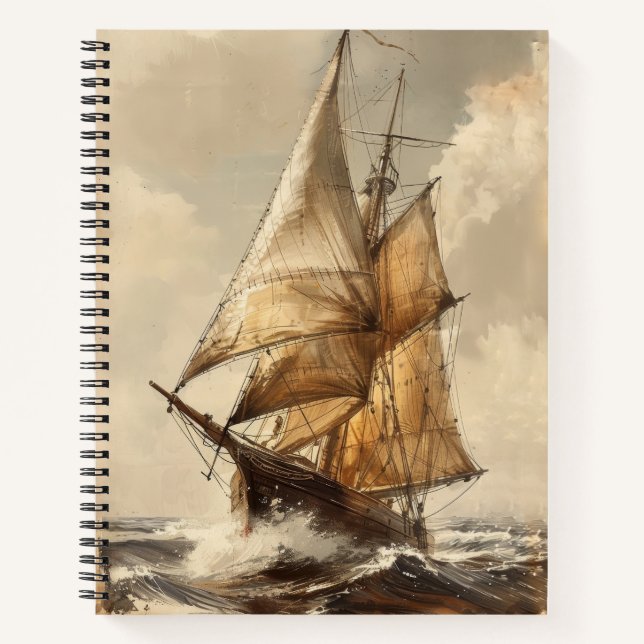 Vintages Sketch Notizbuch (Vorderseite)