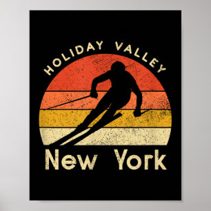 Vintages Skiferiental New York Poster