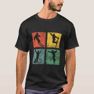 Vintages Skilaufen Wintersport Wintersport Skiurla T-Shirt