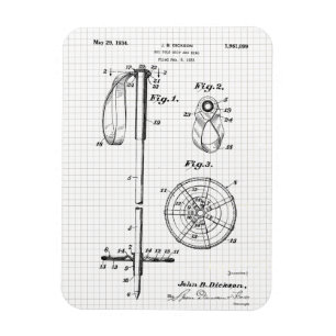 Vintages Skipolster-Patent Magnet