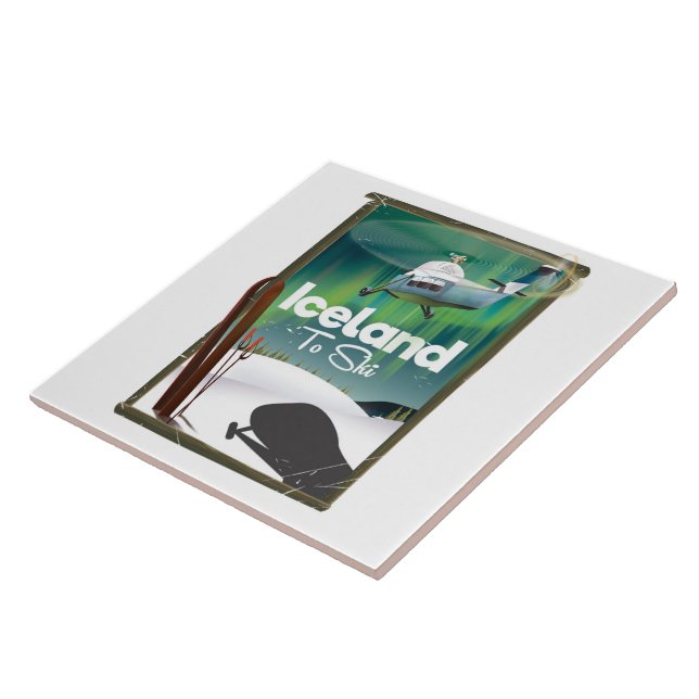 Vintages Skipposter in Island Fliese (Seite)