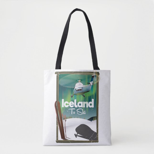 Vintages Skipposter in Island Tasche (Vorderseite)