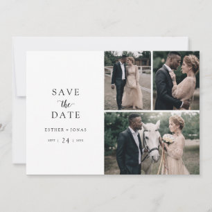 Vintages Skript 3 FotoCollage Save the Date
