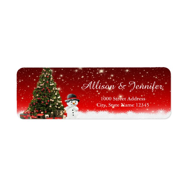 Vintages Snowflake-Holiday-Red-Label (Vorne)