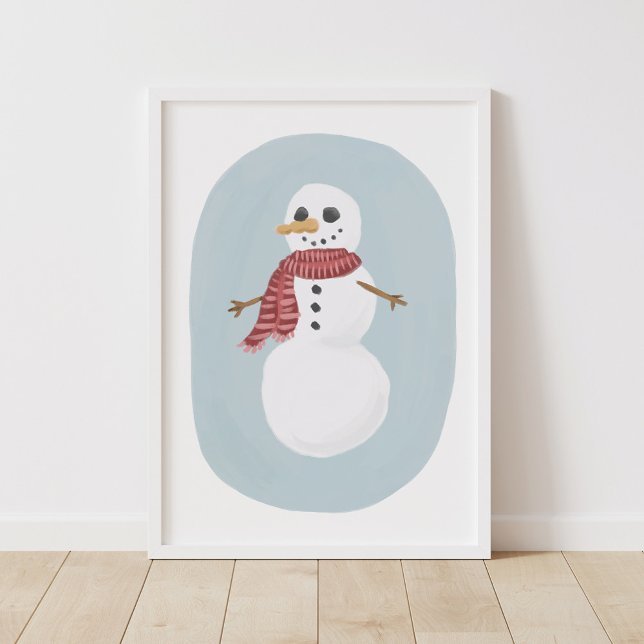Vintages Snowman Weihnachtsdekor-Poster Poster (Von Creator hochgeladen)